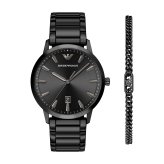 エンポリオアルマーニ EMPORIO ARMANI 腕時計 メンズ ステンレス ウォッチ＆ブレスレットセット AR80089SET【2026 新作】