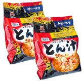 神州一味噌とん汁　生みそタイプ　20食入　豚肉と6種野菜　即席みそ汁　#577393