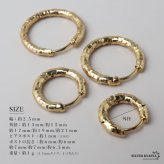 ステンレス 定番 フープピアス 不規則 カット シンプルピアス ゴールド 幅2.5mm 5サイズ プチプラ メタル 小さめ 細身 幾何学模様 セカンド キラキラ 両耳2点 レディース 女性 イヤリング 金属アレルギー対応