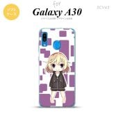 SCV43 Galaxy A30 SCV43 スマホケース ソフト カバー 女の子 C 紫 nk-scv43-tp1337