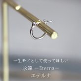 【ジュエリーの町 山梨甲府製】プラチナ フープピアス 細い 小さい PT900 幅1mm×直径8mm アレルギー対応  日本製 品質保証書 おすすめ 片耳 1個 かわいい