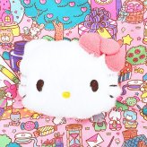サンリオ ハローキティ ボアフェイス巾着 ラッピング柄 (ピンク) Sanrio