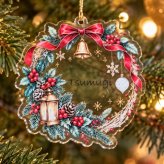 【名入れ】アクリル クリスマス オーナメント ツリー ギフト プレゼント 贈り物 透明 飾り 装飾 記念 記念日 インテリア 雑貨 冬 男の子 女の子 ペット 男性 女性 オーダーメイド
