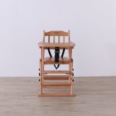 ベビーチェア LBR 折りたたみ 完成品 天然木 ライトブラウン・ホワイトウォッシュ W47×D62×H77cm座面高42/48/54cm 子供椅子 キッズチェア 木製 ライトブラウン ホワイトウォッシュ おしゃれ
