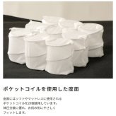 チェア 椅子 ー 1P 1人掛け 1人用 体圧分散 ヘッドリクライニング リビング ダイニング ポケットコイル ファブリック スチール脚 リクライニング