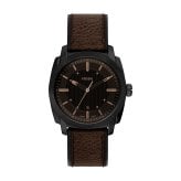 フォッシル FOSSIL 腕時計 メンズ MACHINE デイト アナログ ブラウンレザーウォッチ FS6187【2026 新作】