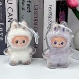 【ラッピング無料】ミニラブブ用ケース LABUBU THE MONSTER PIN FOR LOVE A-M N-Z 対応 透明 アクリル 収納ケース 保護ケース ギフト