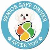 カーサイン 高齢者マーク SENIOR SAFE DRIVER マルチーズ マグネット 強力 直径13cm 肉球 日本製 車 ステッカー