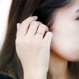 レディースリング・ダイヤモンド・シンプル・V字リング・プラチナ・縄模様 母の日 2024