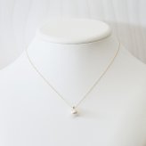 ［pearl607］8mm - 8.5mm ホワイトピンク ペンダント ネックレス 11月 誕生石 ブルートパーズ あこや真珠