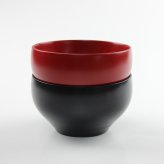 【彫刻名入れOK】木製 なごみ椀 マルチボウル 黒 朱 330ml お椀◆レーザー加工で名入れいたします。記念品、プレゼントに◆
