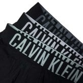 カルバンクライン Calvin Klein(CK) ボクサーパンツ トランク インテンスパワー 3枚組 セット 前閉じ コットン ロゴ 下着 NB3608A ZDO メンズ ブラック+ホワイト+グレー