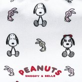 スヌーピー ＆ベル サテンミニポーチ アイボリー SNOOPY
