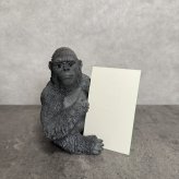 スマホスタンド woobia ウービア ゴリラ おもしろ雑貨 リアル動物オーナメント 卓上 デスク インテリア 誕生日 父の日 昇進祝い 退職祝い 男性 ギフト プレゼント 置物