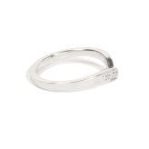 pt900 プラチナV字リング【刻印無料】結婚指輪 マリッジリング プラチナ900 ダイヤモンド 天然石 4月 誕生石 ペアリング ペア V字型 レディース ペア マリッジ 結婚 結婚式 誕生日 プレゼント ギフト包装 彫金 ハンドメイド 手作り 箱入り Grand Galleria グランドガレリア