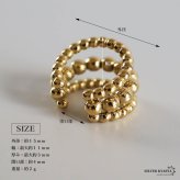 ステンレス つぶつぶ 3連イヤーカフ シンプル メタルイヤーカフ ライン 重ね付け風 ゴールド 18KGP 片耳1点 可愛い プチプラ 耳の穴不要 痛くない レディース 女性 金属アレルギー対応フェイクピアス ノンホール イヤリング