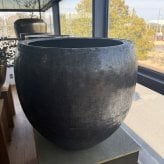 植木鉢 おしゃれ 大型 13号 鉢カバー アンワール アリフ M 約17号 幅53cm 高さ41cm アルミニウム製 室内専用 高級 丸型 ゴールド ブラック 北欧 観葉植物用 サボテン 特大 インテリア プランター 深型