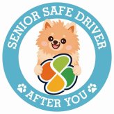 カーサイン 高齢者マーク SENIOR SAFE DRIVER ポメックス ステッカー シール 直径13cm 肉球 日本製 車