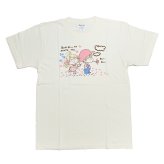 水森亜土 カラーTシャツ(M) フタリ アイボリー アパレル 送料込み