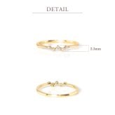 ダイヤモンド ピンキーリング 0.03ct カシオペア 星 指輪 ピンキー リング K10 K18 10K 18K 10金 18金 プラチナ 女性 レディース 誕生日 記念日 プレゼント ギフト 誕生日プレゼント 10代 20代 30代 40代 妻 彼女 スター ゴールド ホワイトゴールド ピンクゴールド イエローゴールド ダイヤ 重ね付け アクセサリー アレルギー対応 金属アレルギー クリスマス