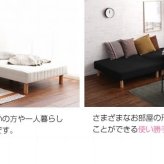 ベッド 寝具 脚付きマットレス セミダブル ウレタン 分割 抗菌 防臭 防ダニ加工済 幅120cm 本体厚み約１６cm 1年保証 マットレス付き マットレス 足元 収納 送料無料 一人暮らし
