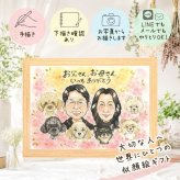 家族 ギフト 似顔絵 プレゼント 名入れ 贈り物 手描き 記念日 お祝い 記念 誕生日 感謝 家族 両親 祖父母 母 父 名入れ 下書き確認 修正無料 親孝行 実績多数 かわいい 喜ばれる 記念 感謝 思い出 オリジナル 結婚祝い 応援 引っ越し ハロウィン 感動 白寿祝い メモリアルギフト ホワイトデー ウェディングギフト 初任給 大人数 お祝いの品 百寿祝い