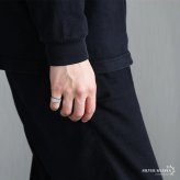シルバー925 印台リング 細め シグネットリング シルバーリング スタンプリング 細身 シンプル メタル メンズ 男性 金属アレルギー対応 指輪