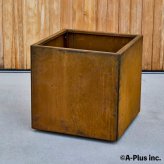 コールテン鋼 高級植木鉢 おしゃれ 大型 スクエア 50cm四方 アンティーク 経年美 Patina スクエアプランターL500 A-PLUS 屋外 観葉植物 多肉植物 サボテン シンボルツリー 寄せ植え 花 鉢カバー 北欧 モダン 玄関 庭 パティナ