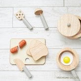 マイクッキングセット CS13[おままごとセット ニチガン キッチン セット 木のおもちゃ おままごと 木製 木 おもちゃ ままごとセット かわいい 玩具 知育玩具 おままごとキッチン おしゃれ ミニキッチン 調理器具セット] 1-2W