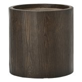 植木鉢 おしゃれ 高級 15号 12号 大型 円柱 筒型 KONTON ファイバークレイ アルファ シリンダープランター 底穴あり 軽量 観葉植物 ウッド 木目調 丸 セメント グラスファイバー 多肉植物 アガベ 寄せ植え 北欧 和モダン ナチュラル 屋外 玄関 テラス ベランダ