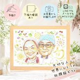 贈り物 似顔絵 両親 プレゼント 名入れ 手描き ギフト 結婚記念日 記念日 誕生日 お祝い お母さん 両親 ご両親 お父さん 名入れ 修正無料 下書き確認 宝物 親孝行 実績多数 喜ばれる 思い出 記念 結婚記念日 節目 大量注文 バレンタインデー キレイ オリジナル 快気祝い 初任給 百寿祝い 贈答品 卒寿祝い ウェディングギフト 感謝 還暦祝い 感謝の品