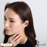 ステンレス ぷっくり 3連イヤーカフ メタルイヤーカフ シンプル ライン 重ね付け風 ゴールド 18KGP ミックス 片耳1点 可愛い プチプラ 耳の穴不要 痛くない レディース 女性 金属アレルギー対応フェイクピアス ノンホール イヤリング