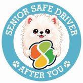 カーサイン 高齢者マーク SENIOR SAFE DRIVER ポメマル ステッカー シール 直径13cm 肉球 日本製 車