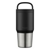 ピーコック スクリューマグボトル 600ml ブラック マグボトル 広口 保温保冷 ボトル 食器洗い乾燥機対応【北海道・沖縄県・離島 配送不可】