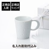 BERNARDAUD ベルナルド エキュム マグ 250ml 名入れ彫刻代込み 名入れ 彫刻 刻印 名入れギフト プレゼント 記念日 記念品 お祝い 誕生日 誕生祝 内祝 法人記念品 還暦祝 敬老の日 高級 ブランド 正規品 ECUME フランス製 磁器 おしゃれ レンジOK 食洗器OK