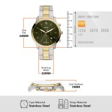 フォッシル FOSSIL 腕時計 メンズ NEUTRA クロノグラフ アナログ ツートーン ステンレススチールウォッチ FS6189【2026 新作】