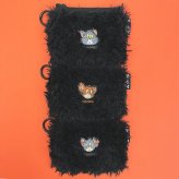 トムとジェリー トム 刺繍ファーポーチ トムジェリ