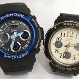 ペアウオッチ gショック恋人たちのGショックペアウォッチ G-SHOCK BABY-G ペア腕時計 カシオ 2本セット gショック ベビーg アナデジ AW-591-2AJF BGA-151EF-1BJF お揃い    新品 人気  婚約　夫婦 高級　クリスマス プレゼント おすすめ