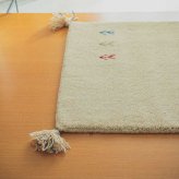 ラグ カーペット マット 玄関 玄関マット おしゃれ 40x60cm シンプルギャッベマット HOT対応 アヤカ 北欧 モダン シンプル デザイン かわいい かっこいい ギャッベ インド製 ホット 床暖 OK 送料無料 手織り 肌触り
