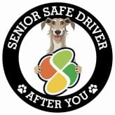 カーサイン 高齢者マーク SENIOR SAFE DRIVER ディアハウンド ステッカー シール 直径13cm 肉球 日本製 車