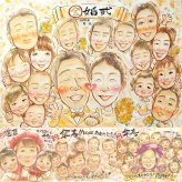 結婚記念日のプレゼントに、名前、日付、メッセージも記載可能。 ギフト 金婚式 似顔絵 贈り物 プレゼント 名入れ 手描き 結婚記念日 誕生日 お祝い 長寿 大人数 家族 ご両親 祖父 ご夫婦 名入れ 修正無料 下書き確認 かわいい 似てる 親孝行 喜ばれる 一生もの 結婚50周年 感謝 宝物 長寿 大量注文 卒寿祝い クリスマス 同窓会 傘寿祝い ブライダルギフト 応援 感激 色紙 結婚祝い