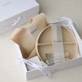 blanco perfect meal set ギフトセット blancoボックス付 出産祝い ベビー食器とお食事エプロン カトラリー