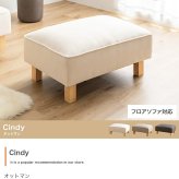 オットマン Cindy シンディ ファブリック 幅50cm ロータイプ スツール 足置き フットスツール ソファ用足置き 脚取り外し 2WAY コンパクト 一人暮らし リビング 組み合わせ自由 低め 補助椅子 ウレタンフォーム 足置き椅子 リビング家具 新生活