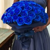 【ロイヤルブルー】「サヴォンローズ」 花束 ブーケ バラの花束 薔薇の花束 花ギフト フラワーギフト フラワーボックス プロポーズ サプライズ ソープフラワー シャボンフラワー 石鹸フラワー 石鹸の花 石鹸のバラ 枯れない花 インテリア 母の日 父の日 敬老の日 クリスマス バレンタイン ホワイトデー 誕生日 入学 卒業 就職 結婚祝い 結婚記念日 退職祝い 記念日 