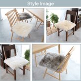 ムートンシートクッション 40×40cm ウレタン入り シートクッション シート 長毛タイプ 毛皮 ムートンクッション ムートン クッション 座布団 ソファ 暖かい リアルファー ファー キャンプ アウトドア ペット おしゃれ かわいい 北欧 韓国 インテリア