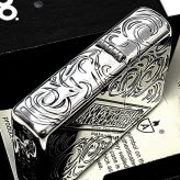 ZIPPO アーマー 限定 レアナンバー [No.111] ヴェネチアンライン 一点物 ジッポ ライター シリアルナンバー入り シルバー ハンマートーン 銀燻し かっこいい 重厚 おしゃれ メンズ ギフト プレゼント