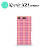 【SO02K】【スマホケース/スマホカバー】【エクスペリア XZ1】SO02K スマホケース Xperia XZ1 Compact SO-02K カバー エクスペリア XZ1 チェックB ピンク nk-so02k-434【メール便送料無料】