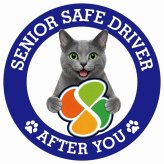 カーサイン 高齢者マーク SENIOR SAFE DRIVER コラット ステッカー シール 直径13cm 肉球 日本製 車
