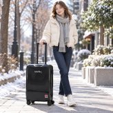 KeithHaring キースヘリング ハート ハードキャリー Mサイズ 65L キャリーケース スーツケース ユニセックス 男女兼用 宿泊 出張