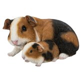置物 モルモット モルモットの親子 幅18.5cm woobia ウービア リアル かわいい おしゃれ 玄関 インテリア オブジェ ガーデン 親子 動物 アニマル 癒し 棚 北欧 プレゼント ギフト 新築祝い 個性的